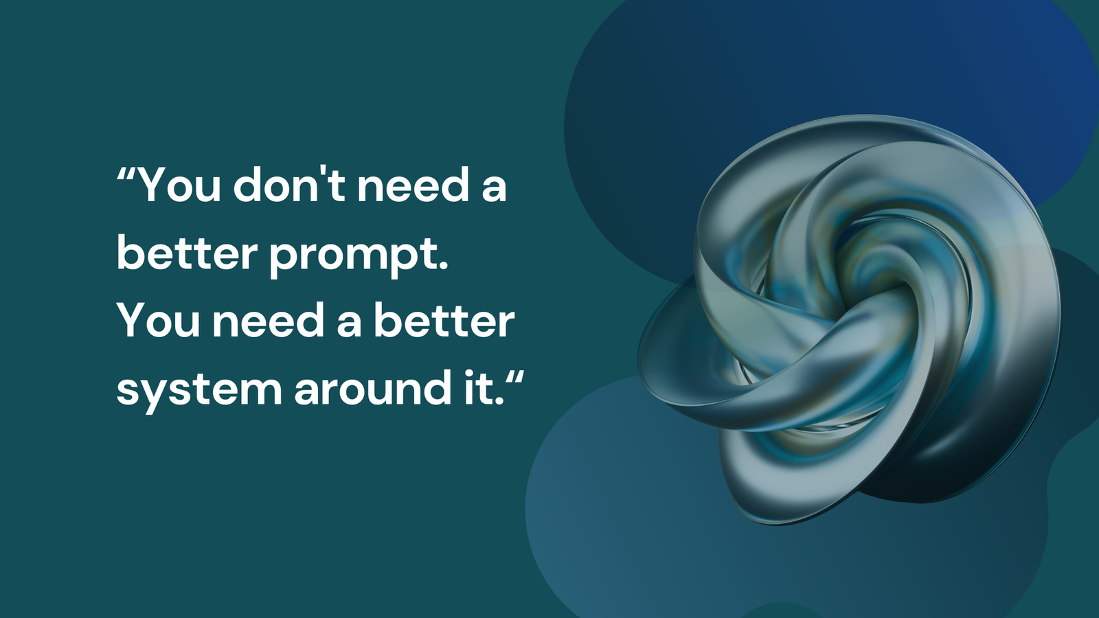 Stop fixing prompts, start engineering the context. A practical framework that turns inconsistent AI into a reliable organisational capability
